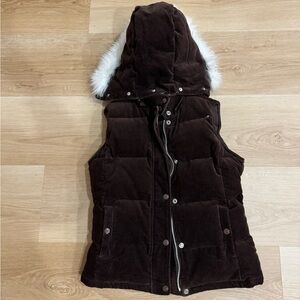 Gap Puffy Vest With Hood